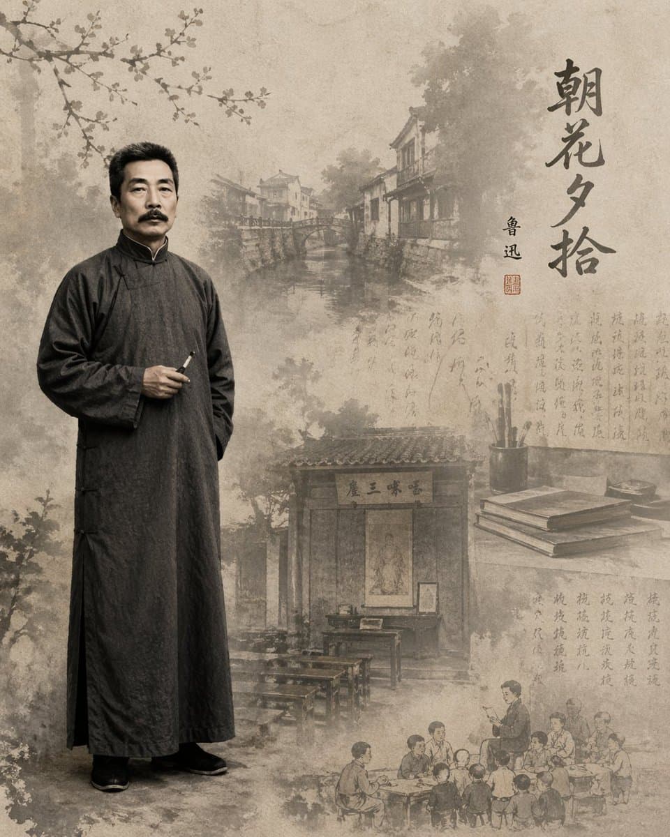 魯迅《朝花夕拾》插畫