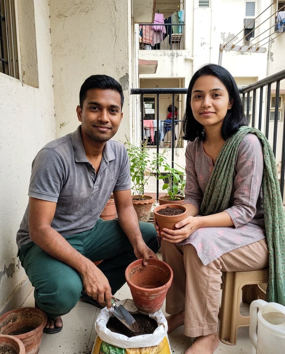 Balcony Planting Day