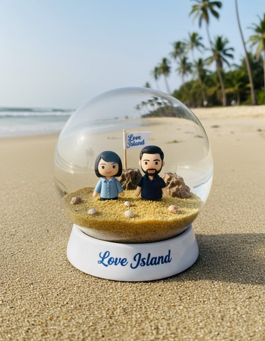 Boule de cristal à la plage