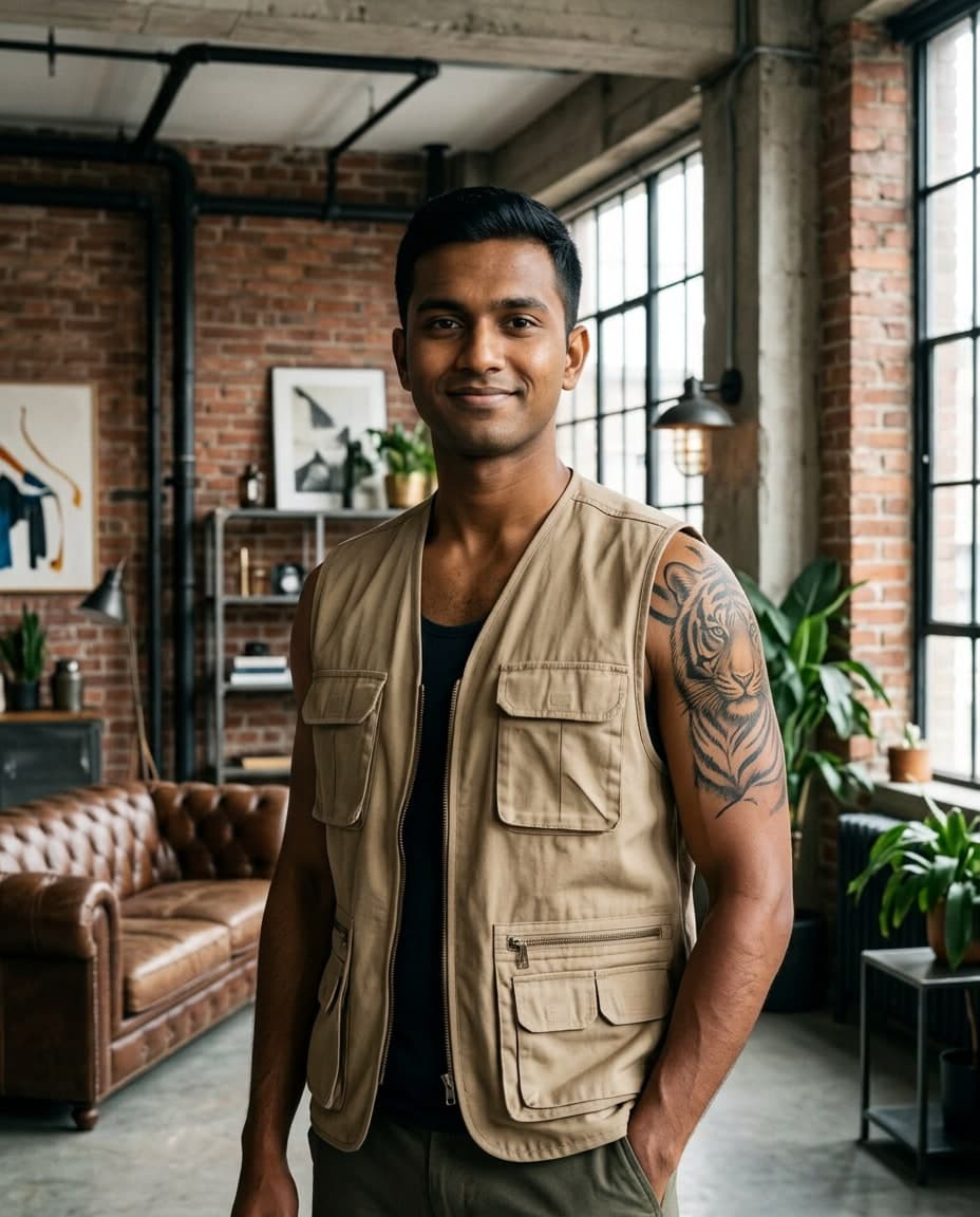Tiger Tattoo Vest