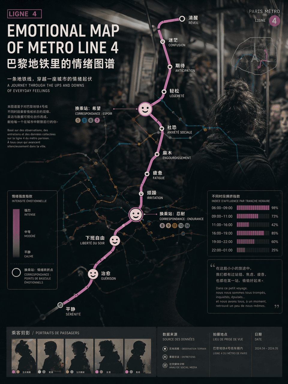 情感交通路線圖海報