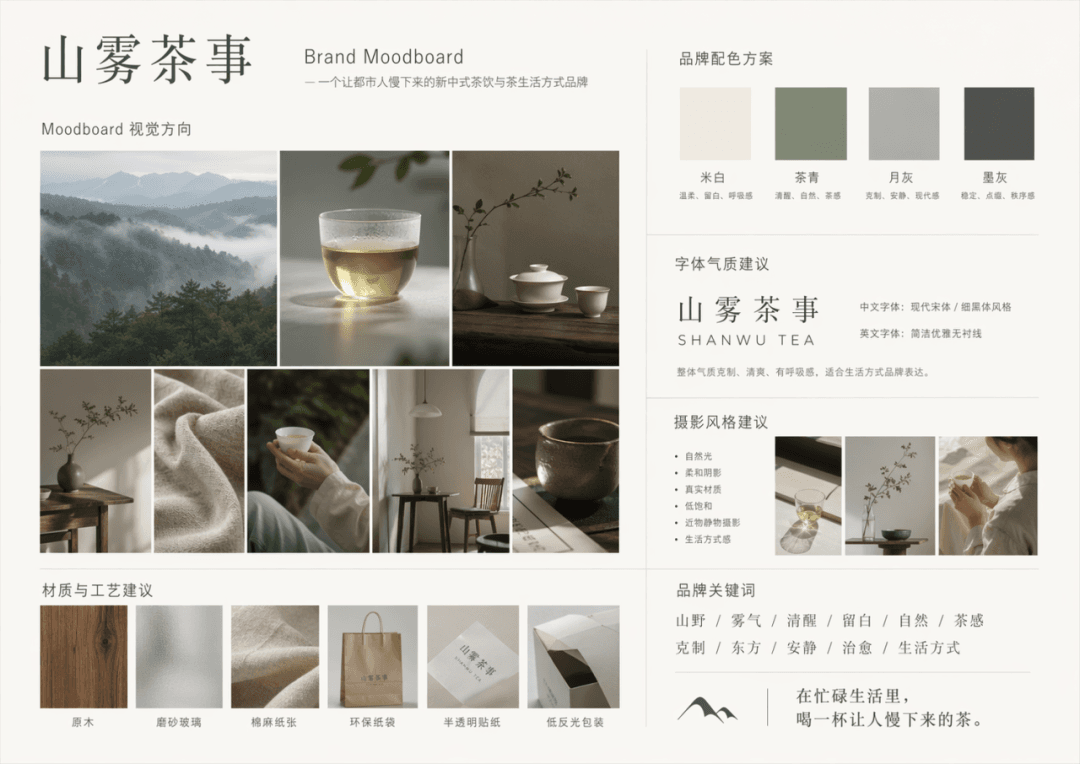Moodboard de identidad de marca
