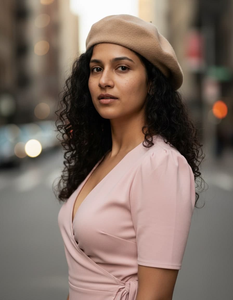 Vintage Pink Beret