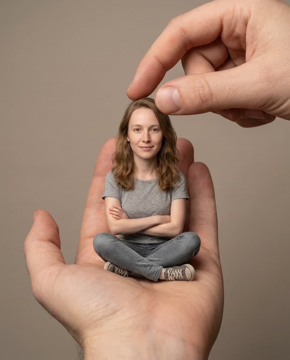 Tiny Palm Sitter