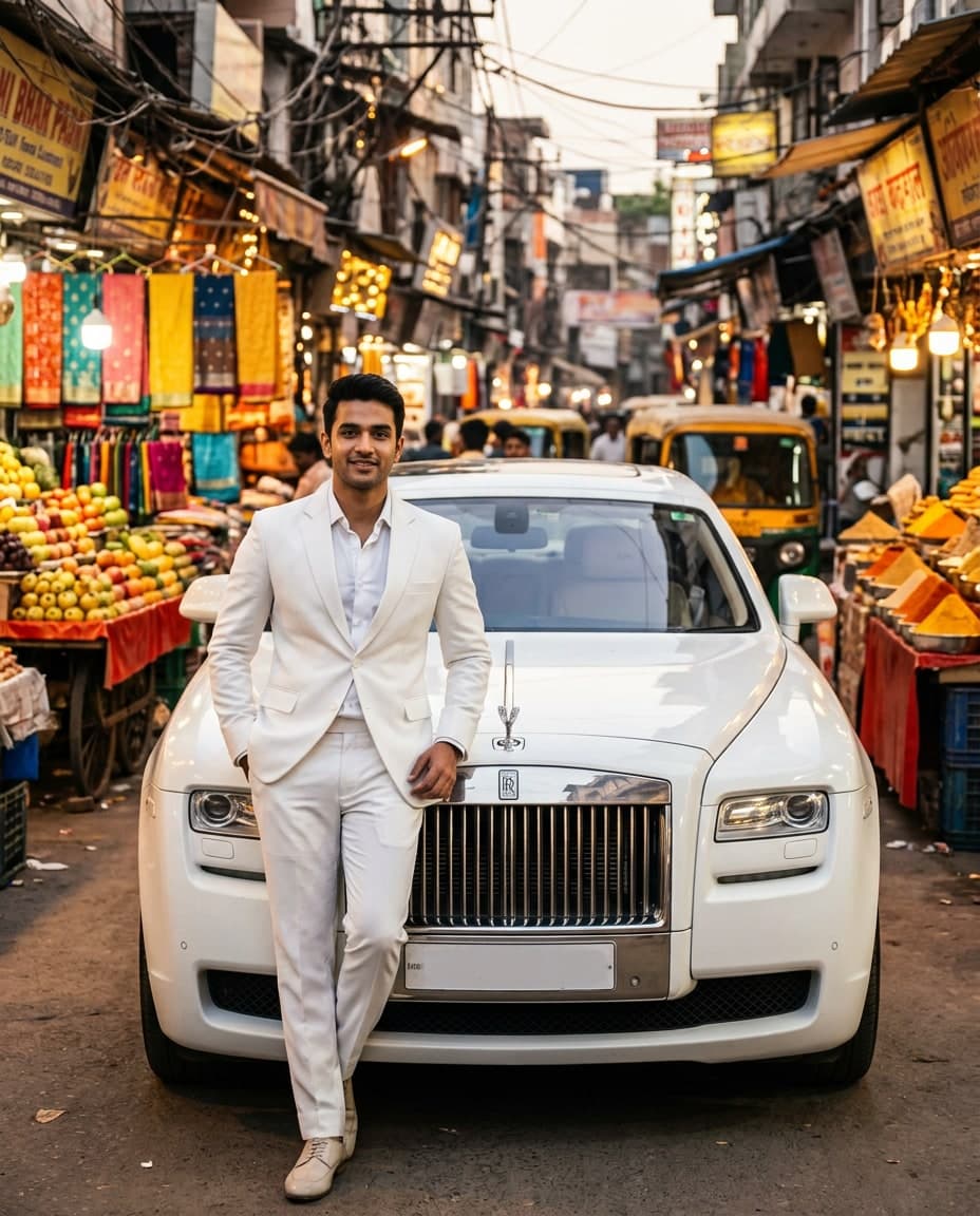 Market Luxury Car Portrait