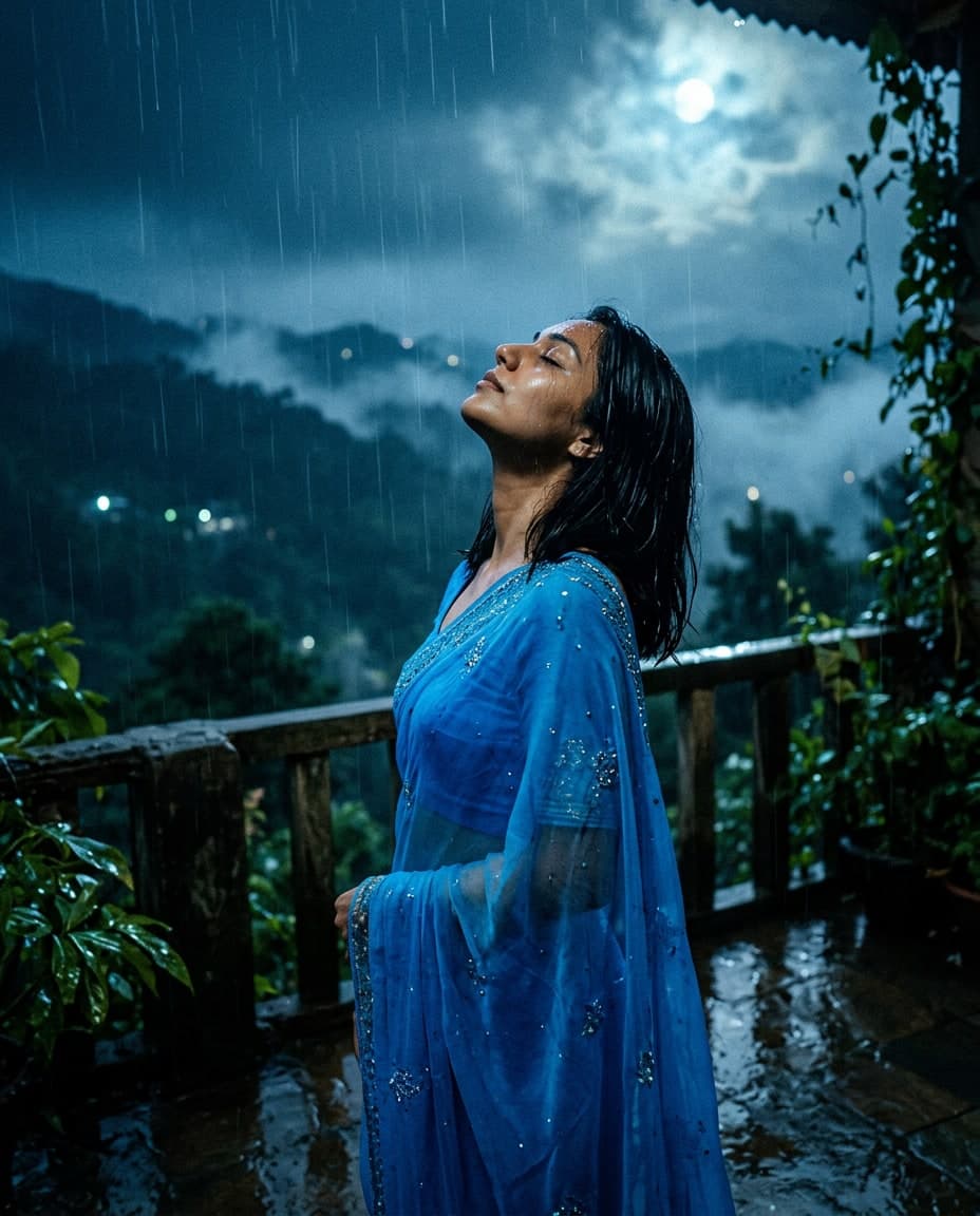 धुंध भरी बालकनी