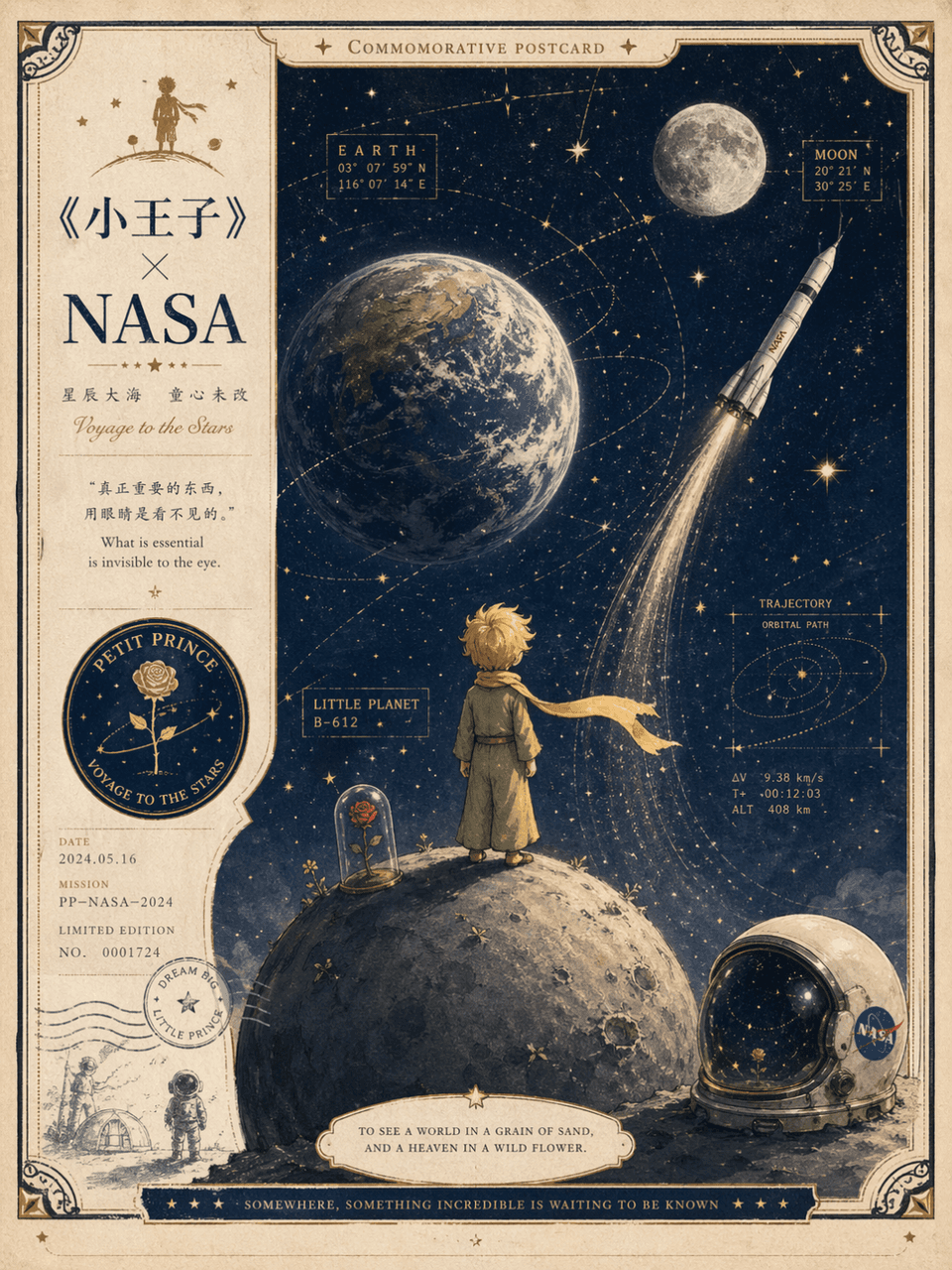 Póster de postal colaborativa
