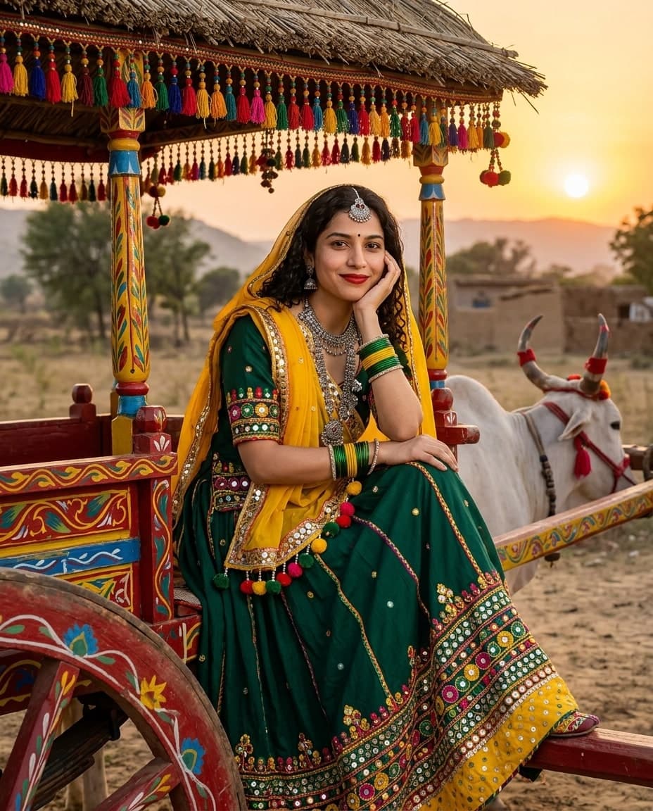 राजस्थानी बैलगाड़ी