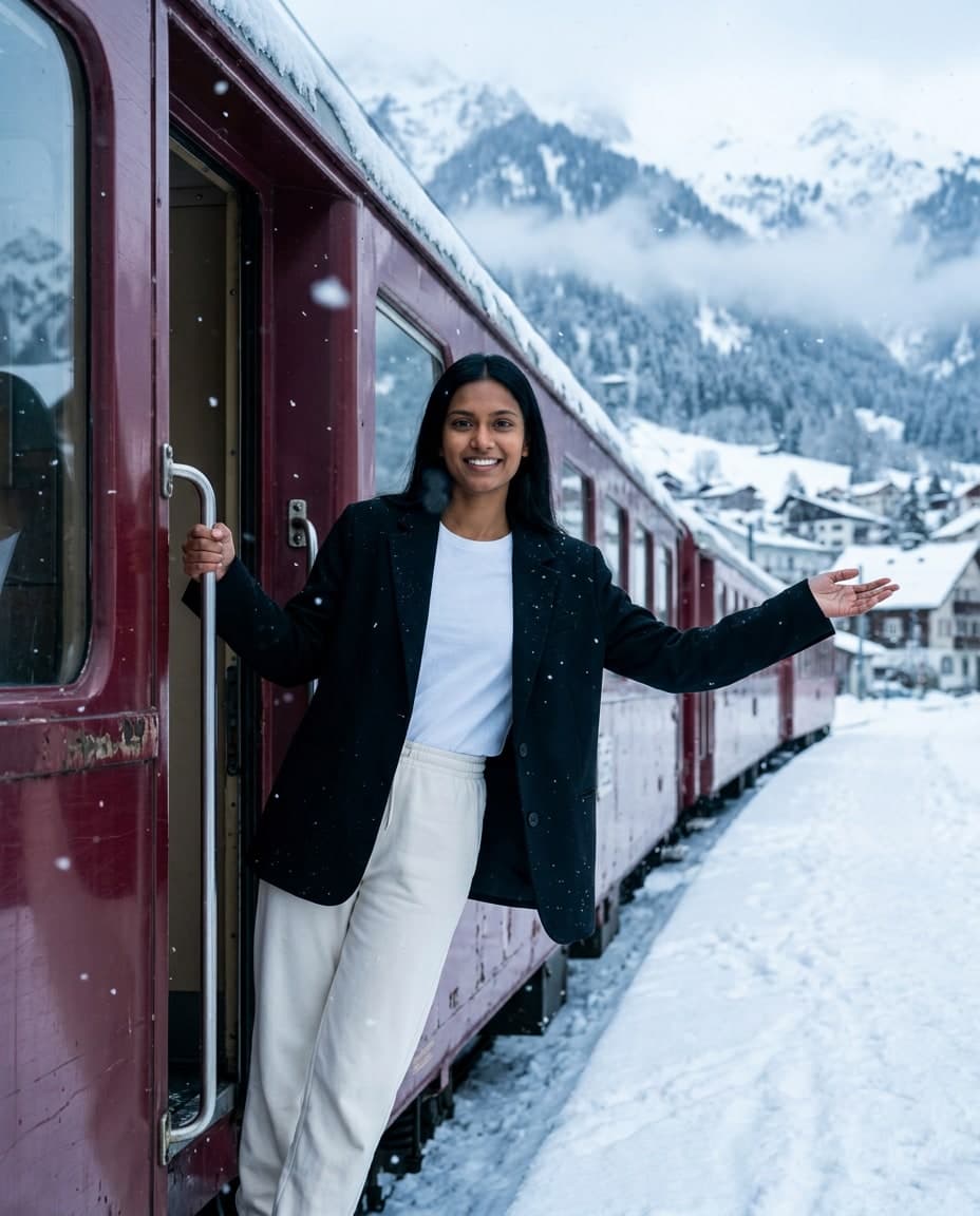 Snow Train Smile