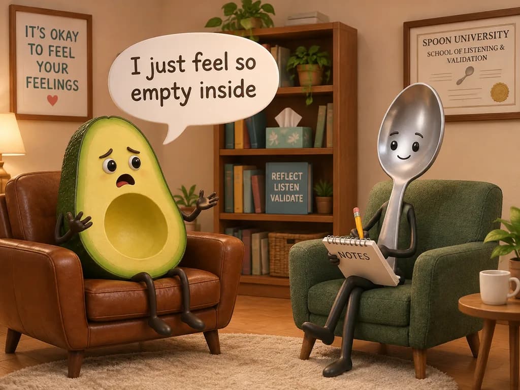 Whimsical Avocado Therapy Session Render