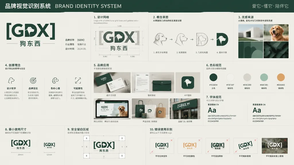 Comprehensive Brand Identity Presentation Board