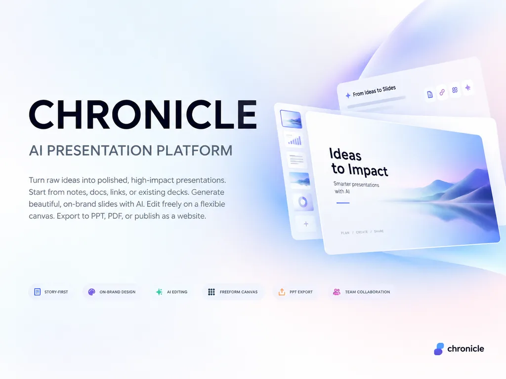 Minimalist AI Platform Presentation Cover Slide