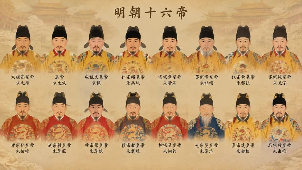 Ming Dynasty Emperors Portrait Collection
