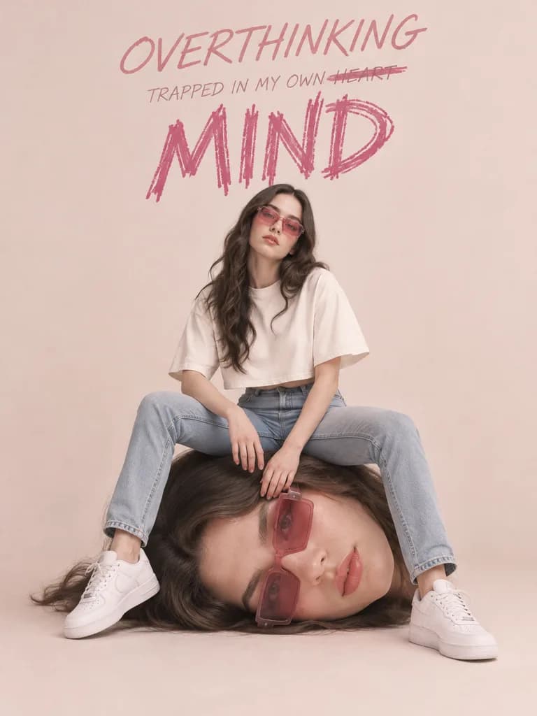 Surreal Overthinking Fashion Campaign Portrait