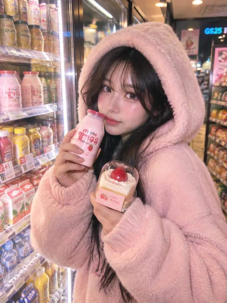 Korean Convenience Store Night Portrait