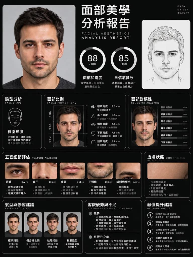 Report Minimalista di Analisi Estetica Facciale
