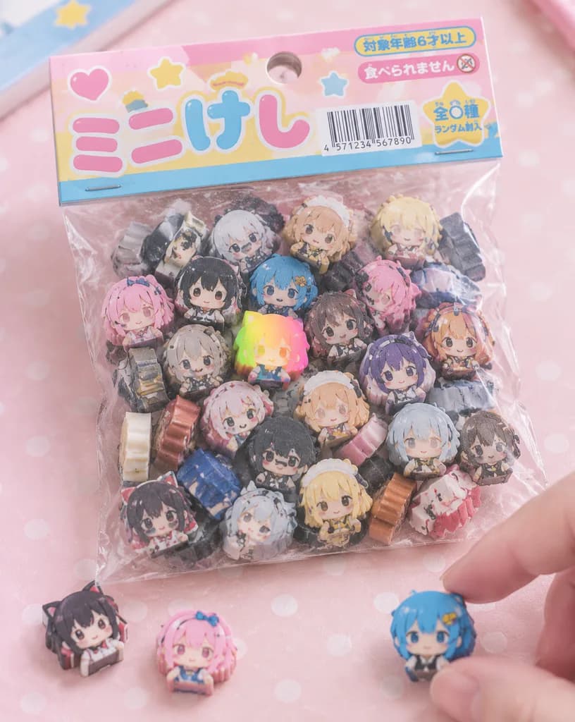 レトロなちび消しゴム商品パッケージ