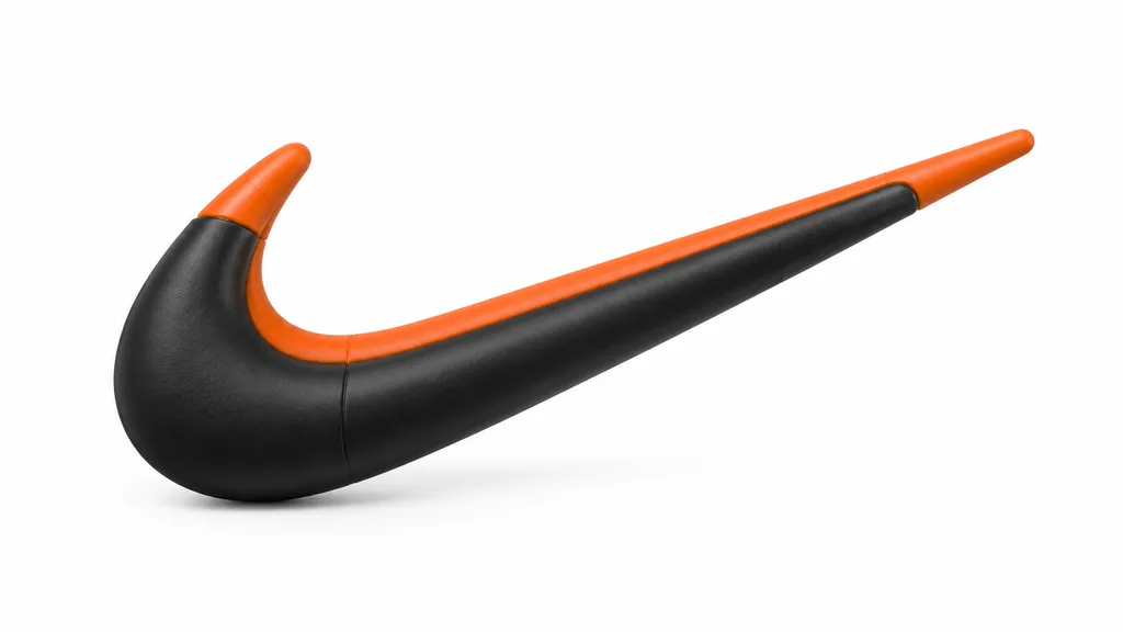 Rubber Tubing Brand Logo Sculpture