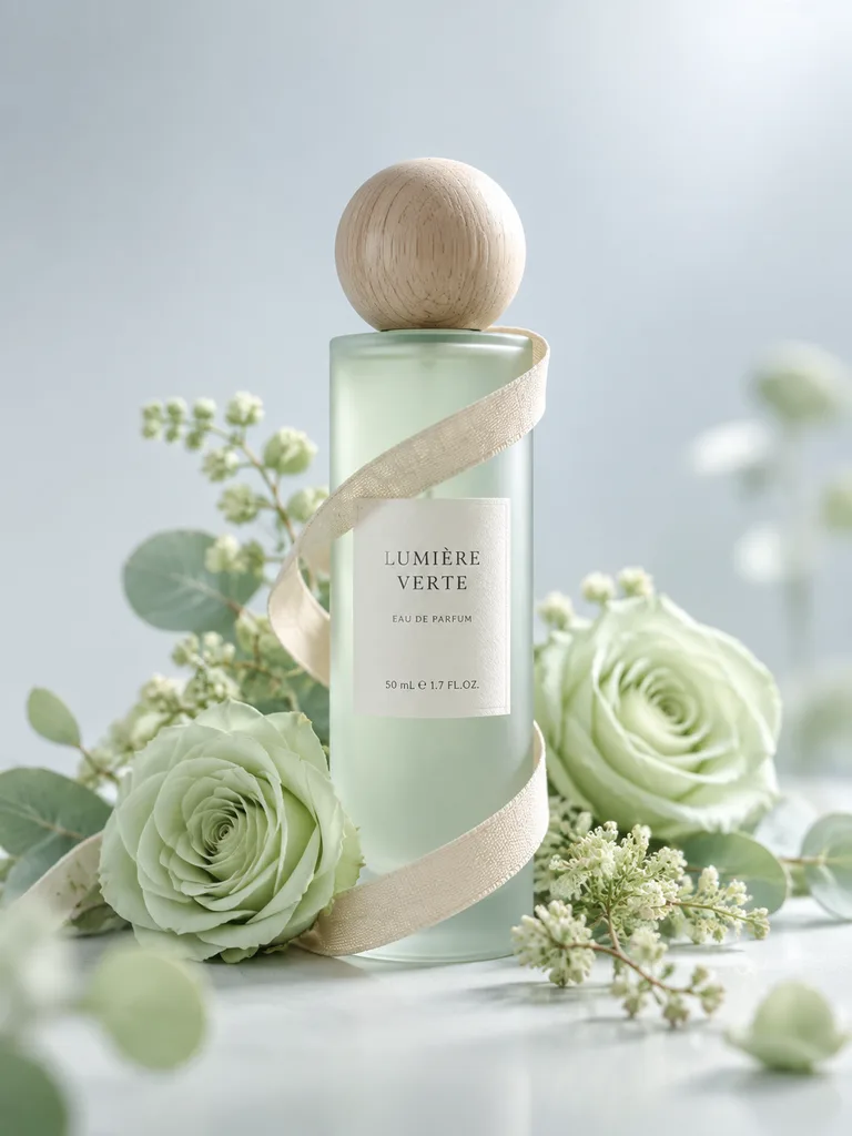 Vetrina per Profumo di Lusso Menta e Rose
