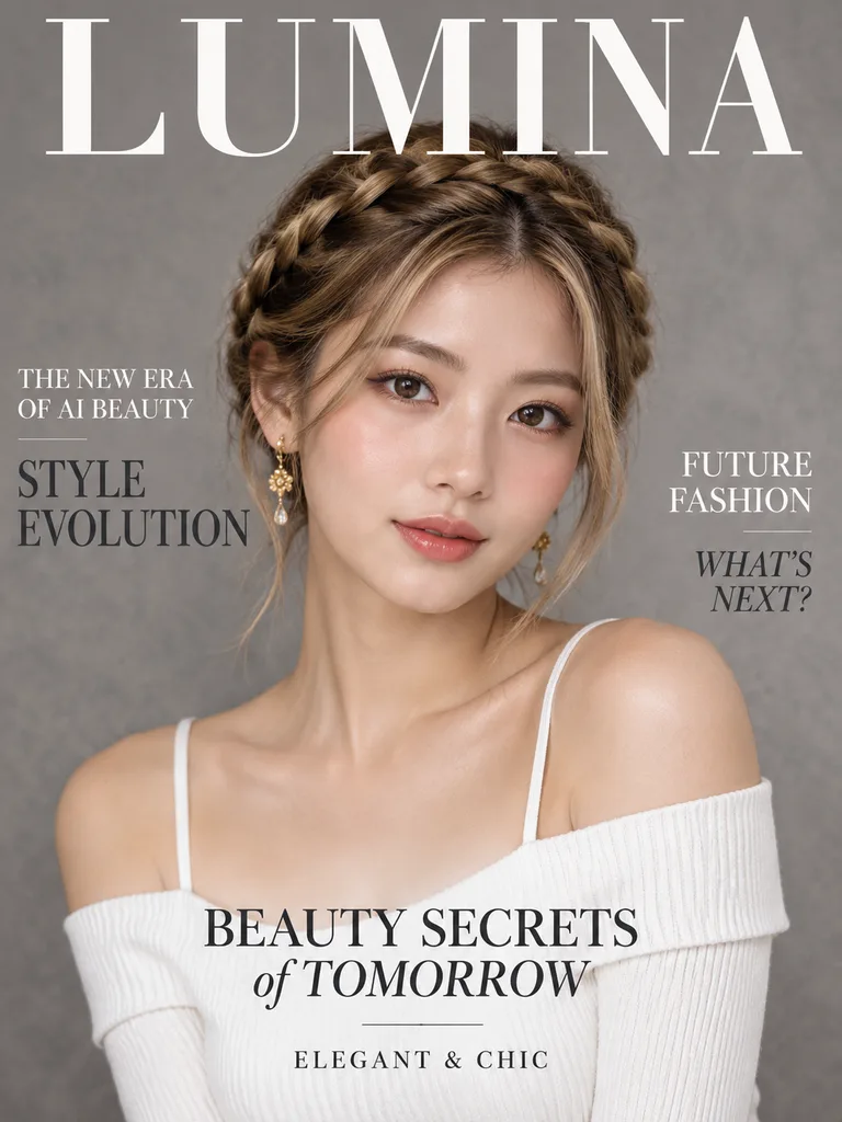 Editorial Fashion Magazine Cover Portrait