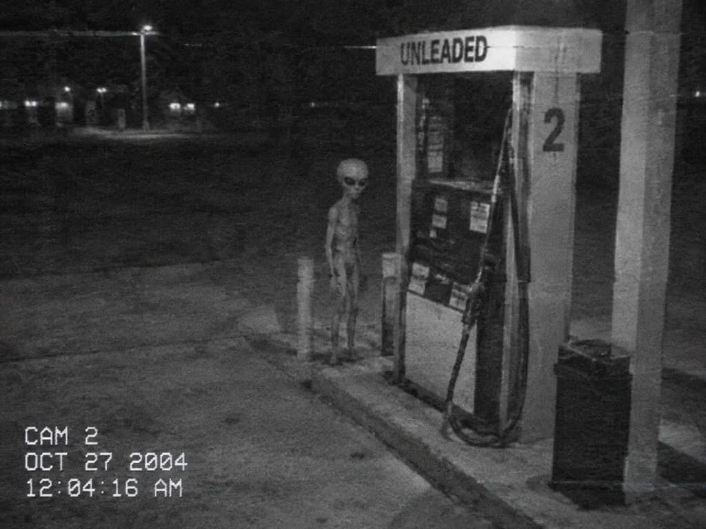 Retro CCTV Güvenlik Kamerası Karesi