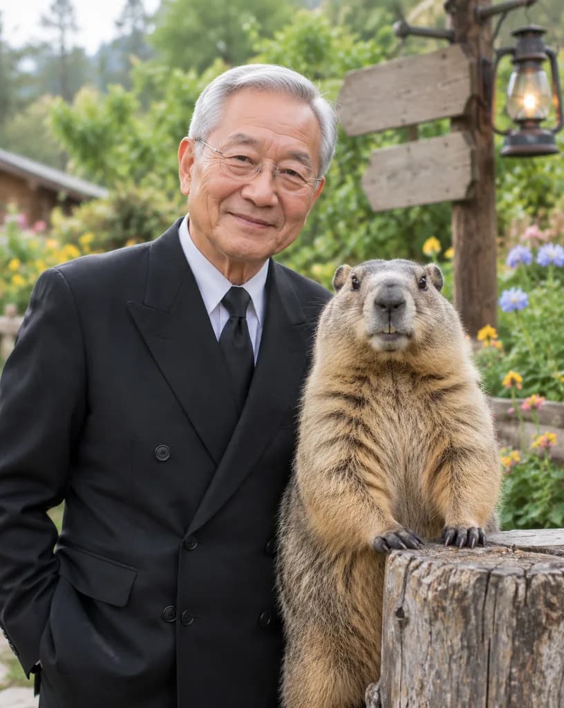 노신사와 마멋의 초상화