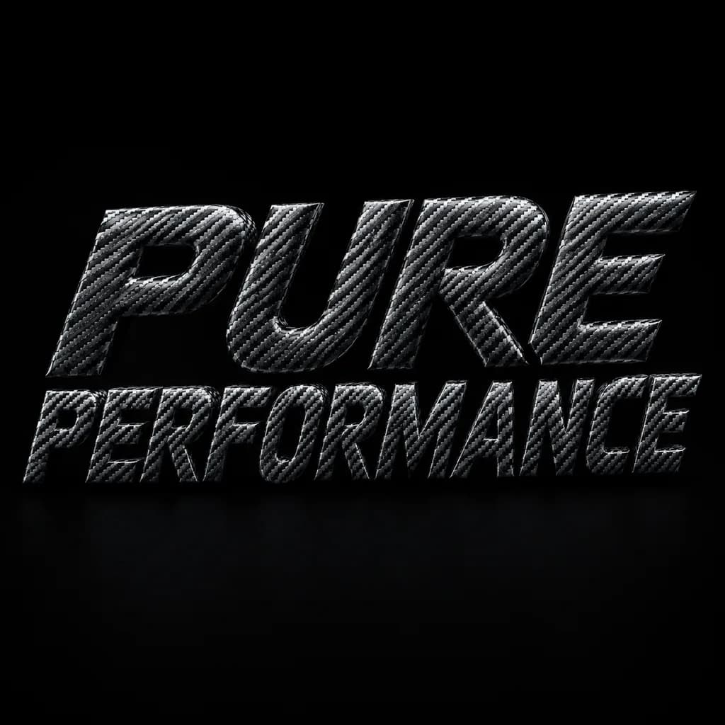 Woven Carbon Fiber Typography Render