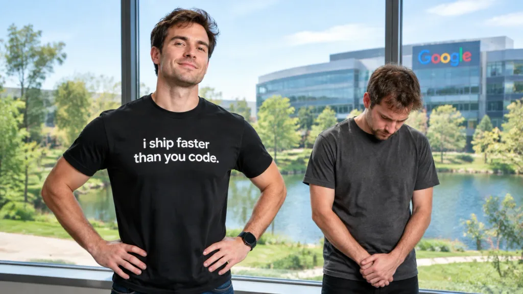 Tech CEO Rivalry Satire Scene