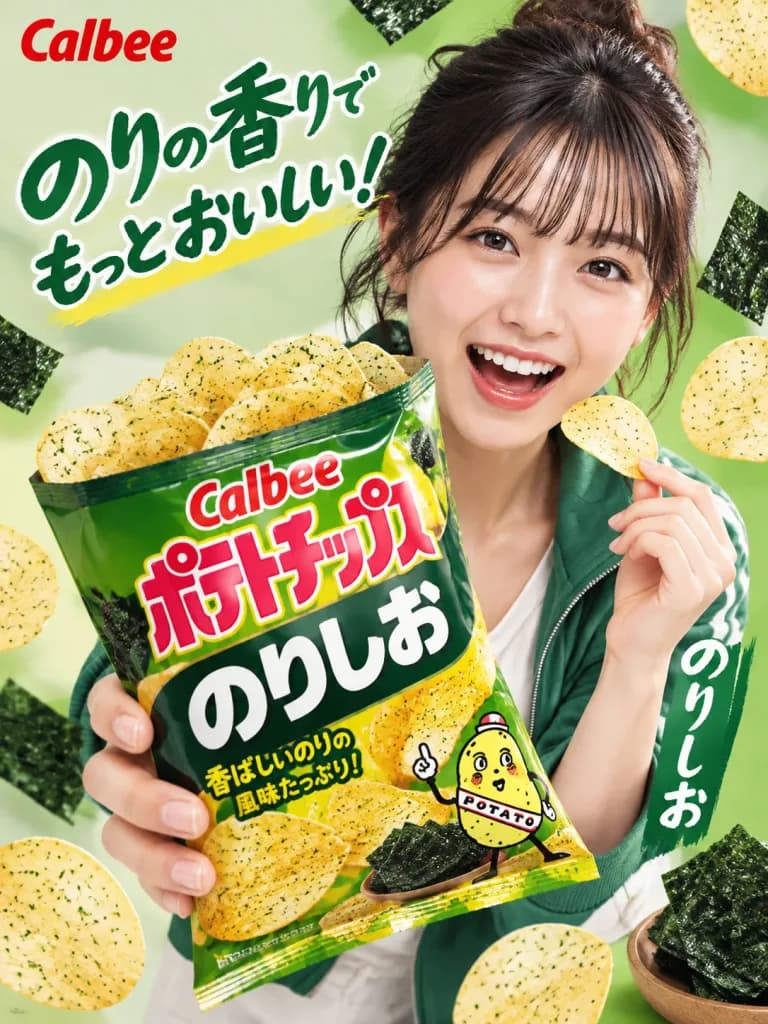 Japanese Potato Chip Ad Poster