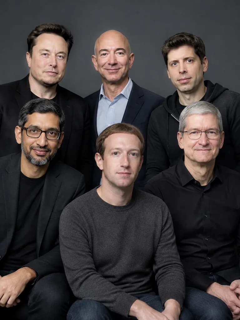 Group Portrait Poster of Tech Moguls