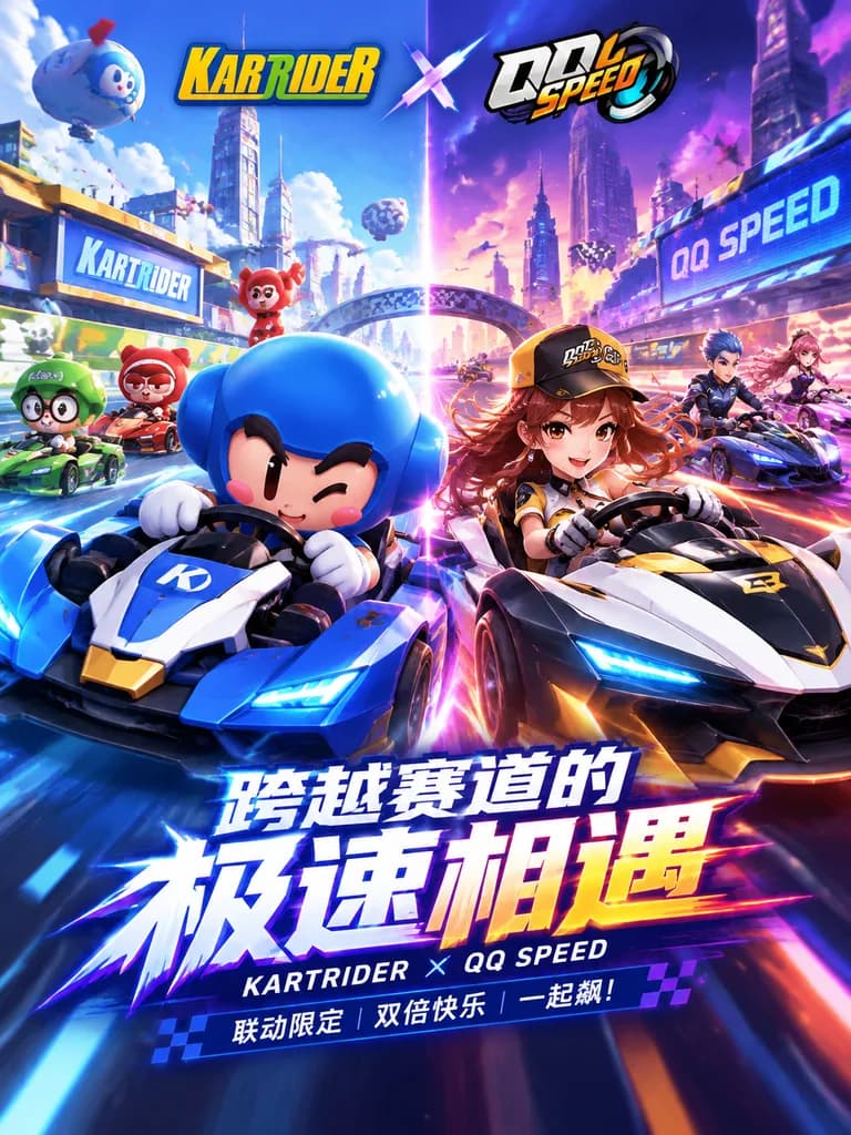 Racing Game Crossover Event Poster