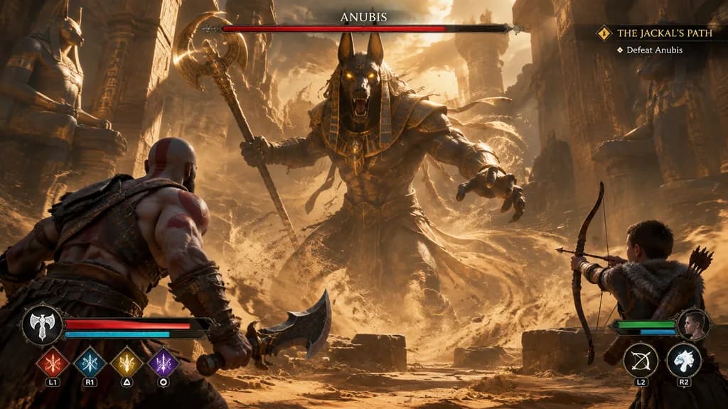 Action RPG Mythological Boss Fight Screenshot