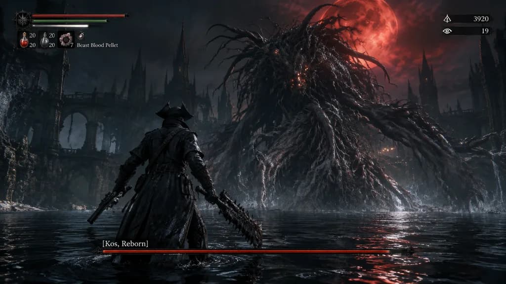 Dark Fantasy Action RPG Boss Encounter