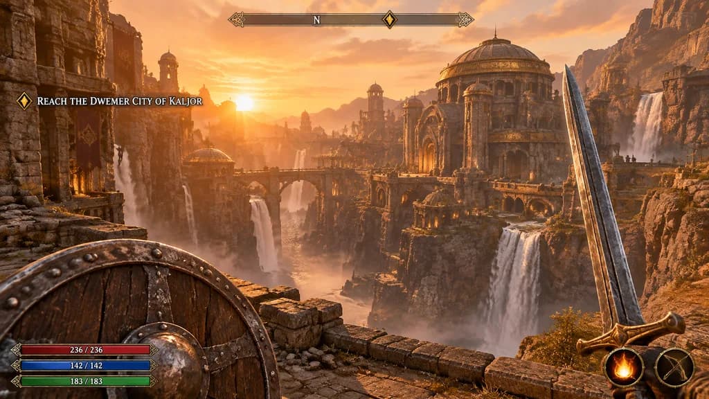 First-Person Fantasy RPG Game Screenshot