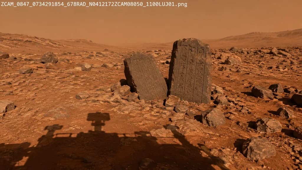 火星探測車原始遺跡發現照片
