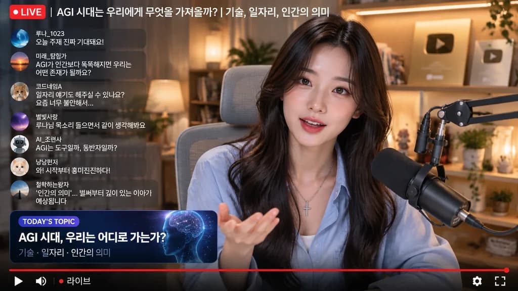 Interactive Live Streaming Video Mockup