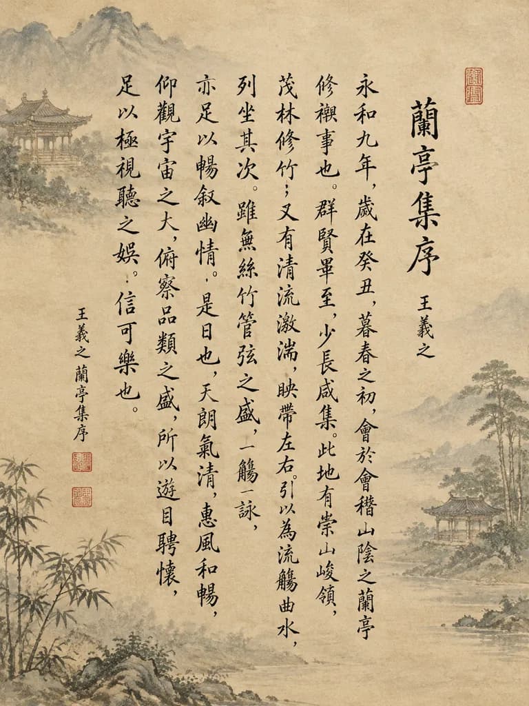 中国古典書道巻物