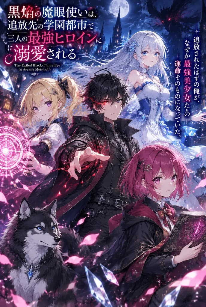 Anime Light Novel Cover with Typography