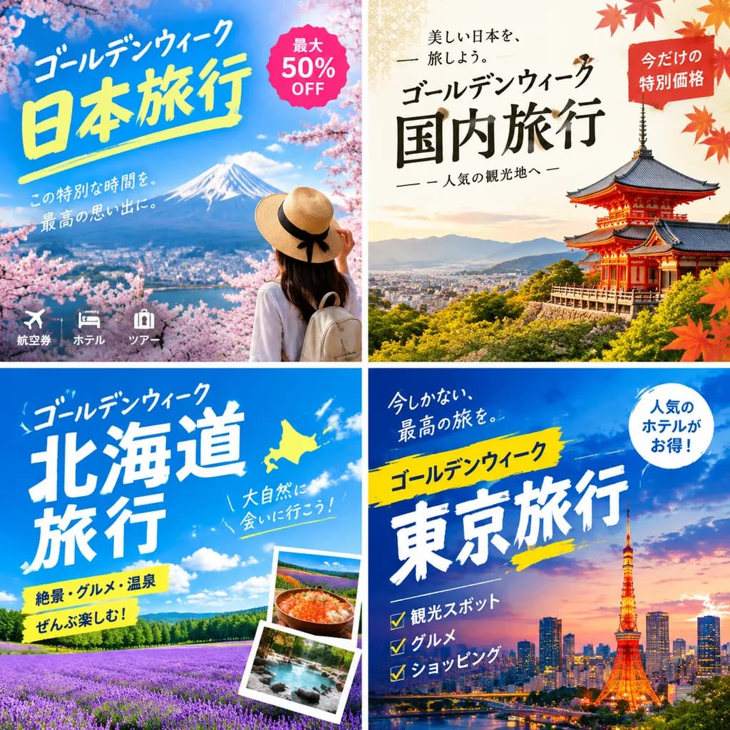旅遊廣告行銷方案對比網格