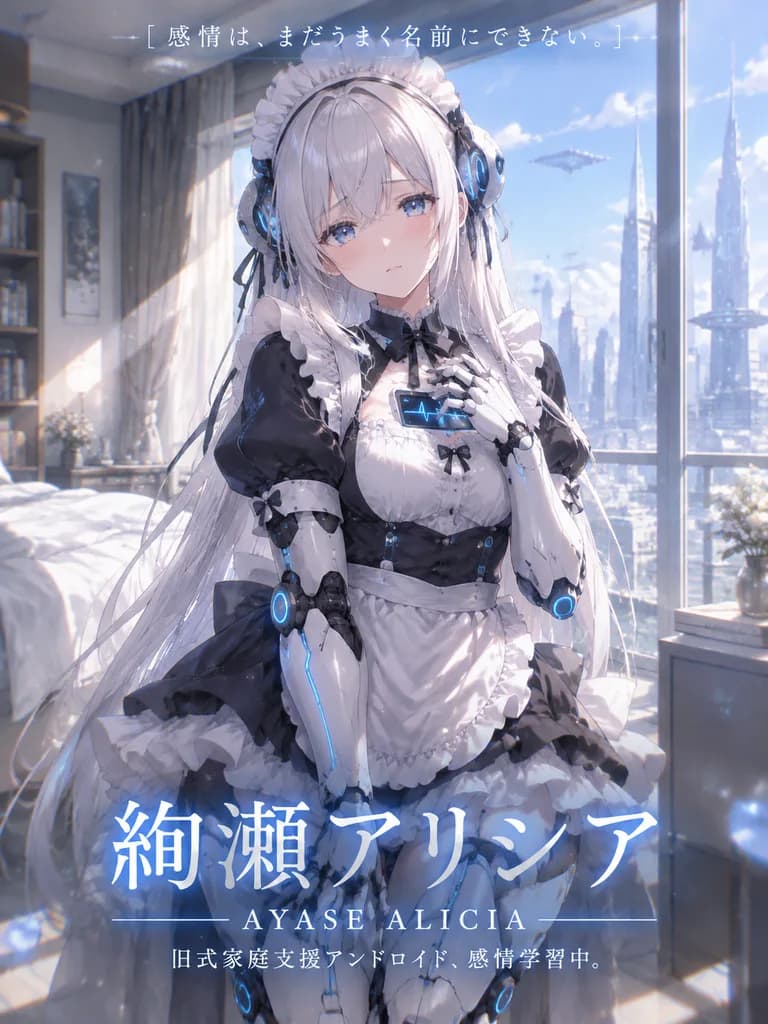 Sci-Fi Android Maid Light Novel Cover