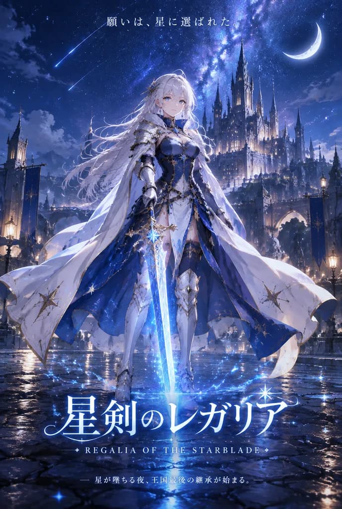 動漫女騎士奇幻電影海報