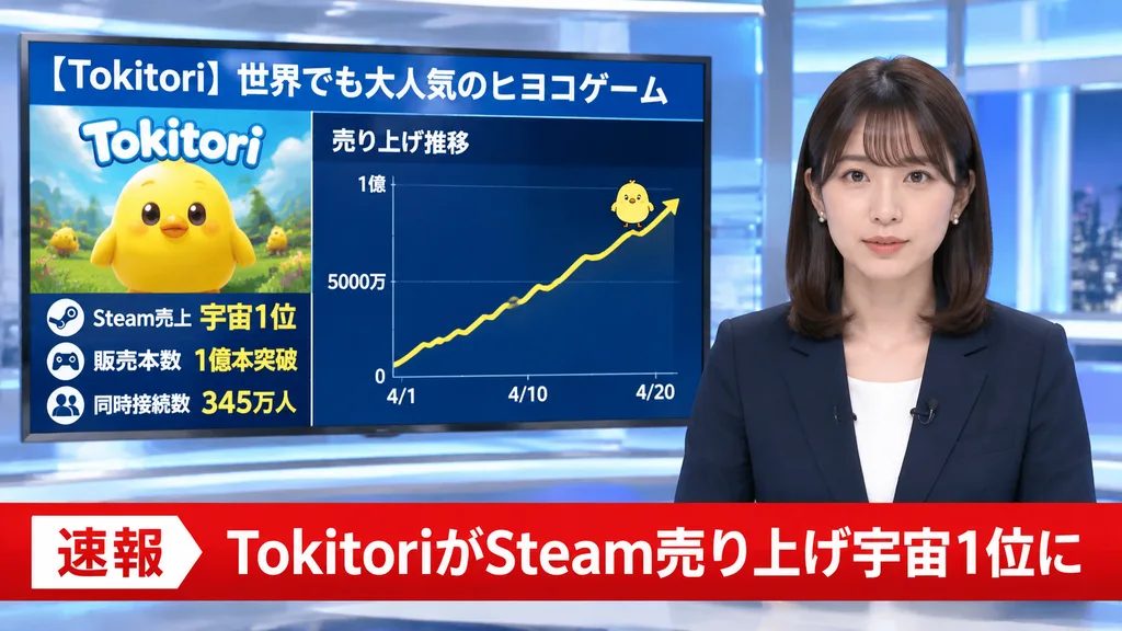 Japanese Breaking News Studio Broadcast