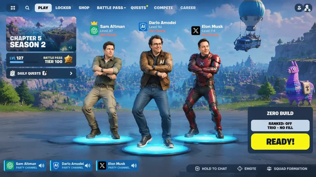 Tech Leaders Battle Royale Game Lobby