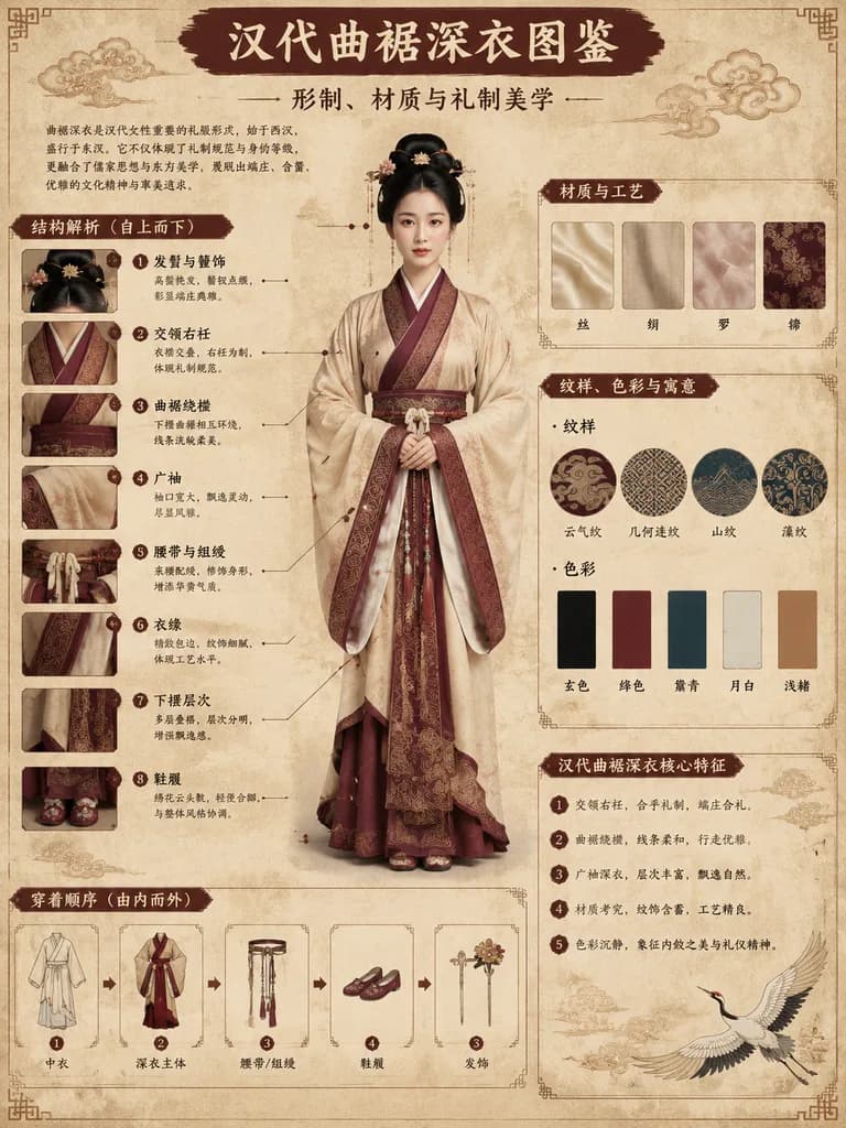 Han Dynasty Hanfu Cultural Infographic