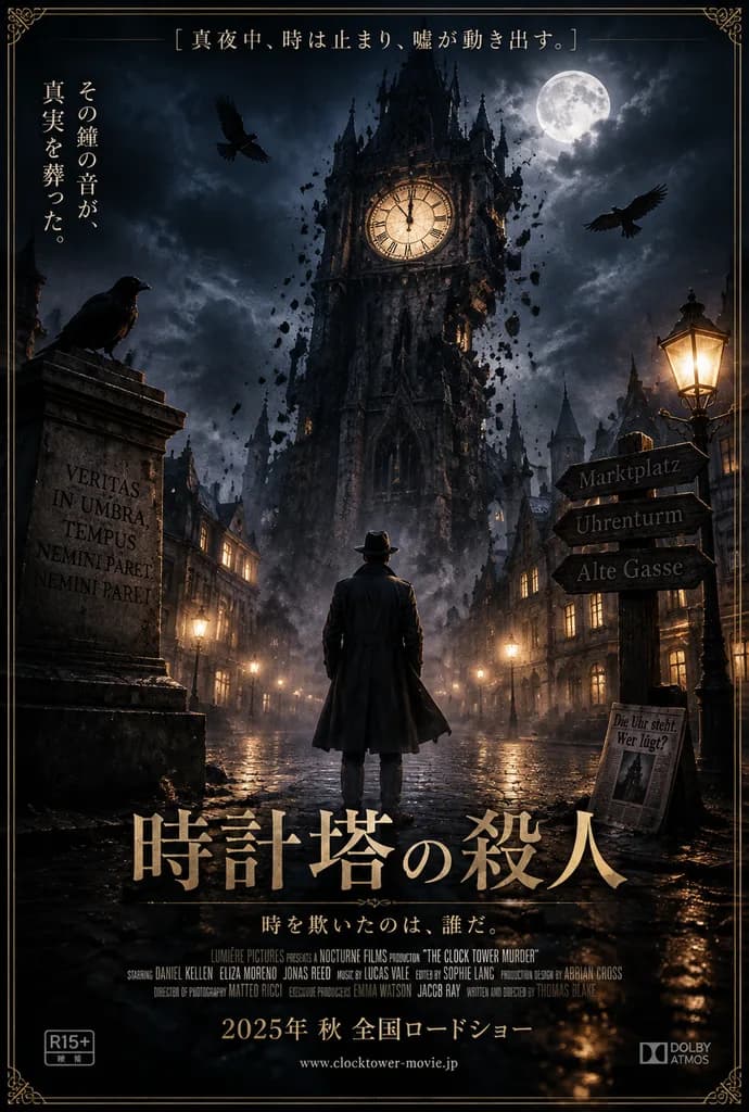 哥德懸疑偵探鐘樓電影海報