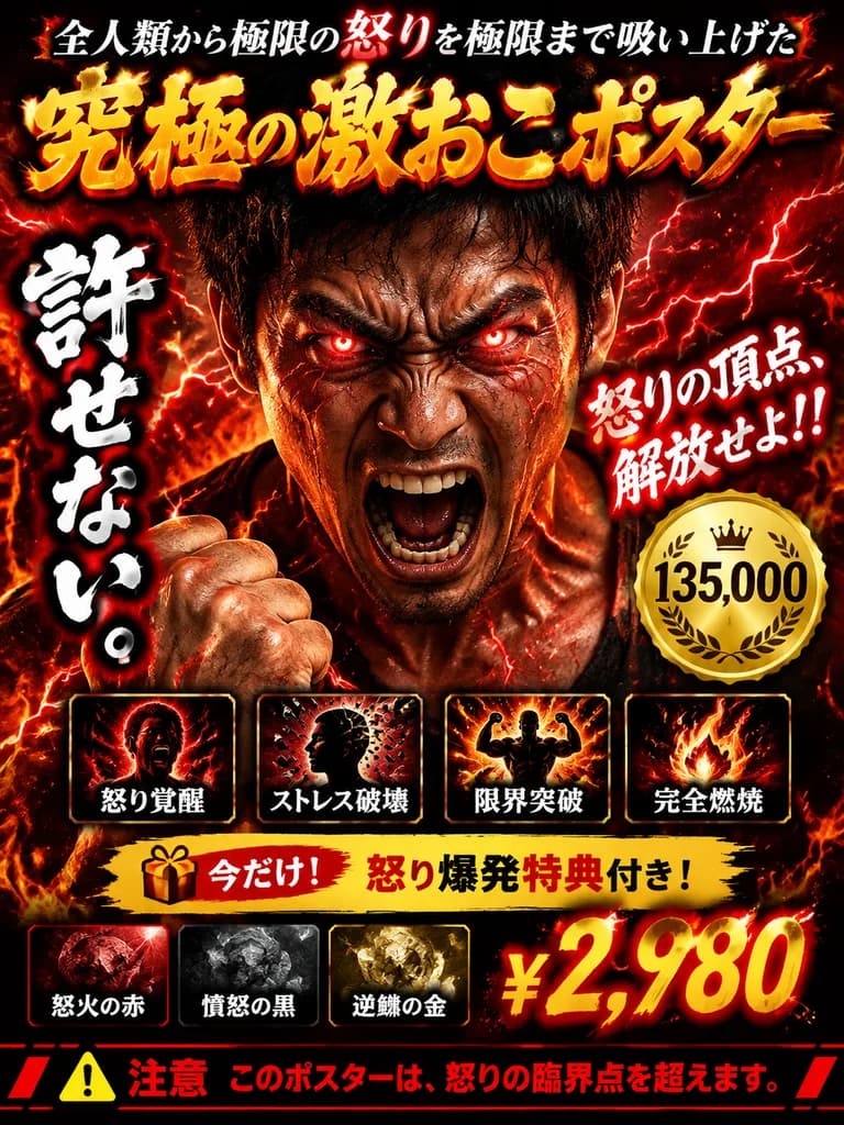 燃系日式電商促銷海報