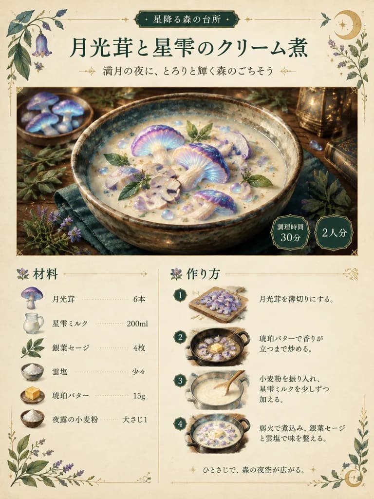 Fantasy Cookbook Recipe Page