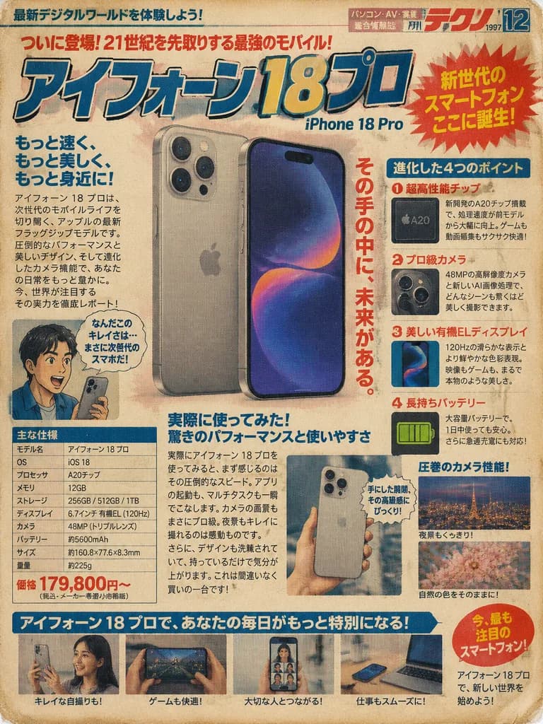 Retro Japanese Tech Magazine Feature