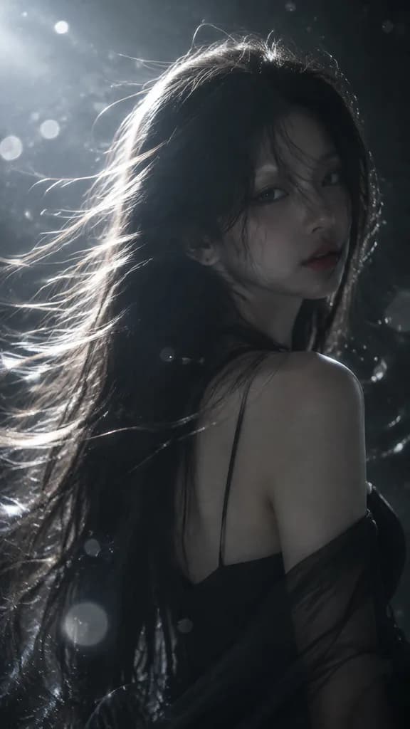 시네마틱 역광 오버더숄더 포트레이트