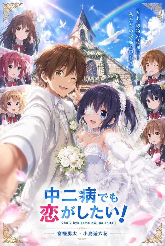 動漫婚禮主視覺宣傳海報